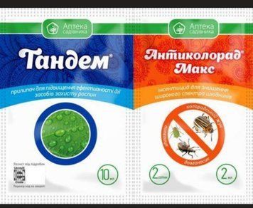 Інсектицид Антиколорад Макс + Тандем (UKRAVIT) 2 мл + 10 мл 1014 фото