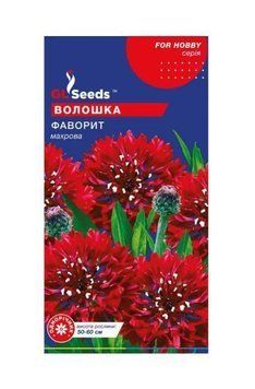 Насіння Волошки Фаворит червоний (0.5г), For Hobby, TM GL Seeds 4045 фото